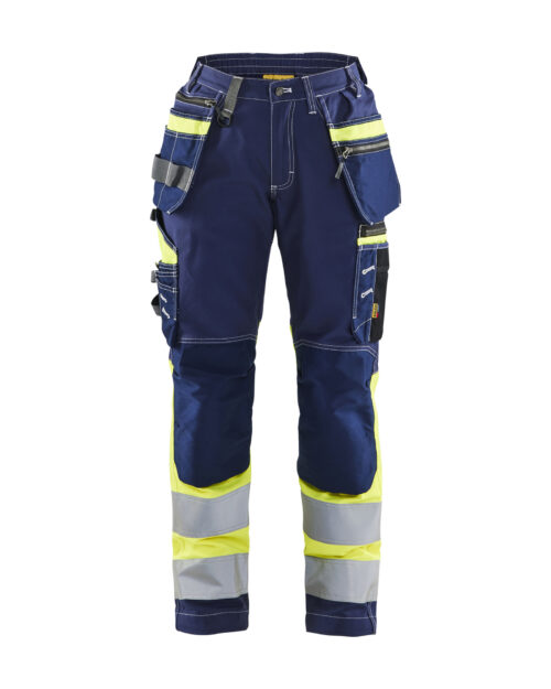 Damen High Vis Arbeitshose mit Stretch