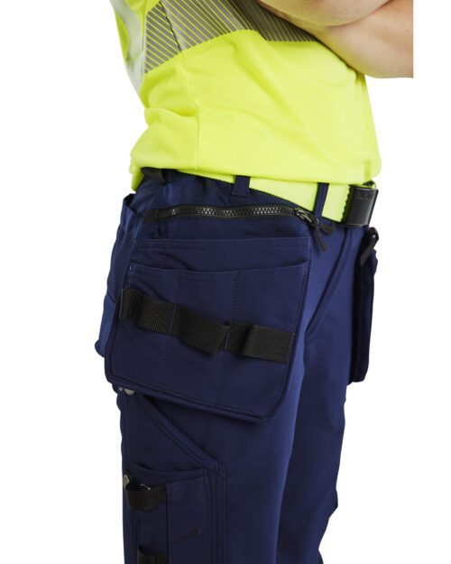Damen High Vis Arbeitshose 4-Wege-Stretch