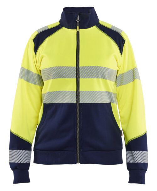 Damen High Vis Sweatjacke