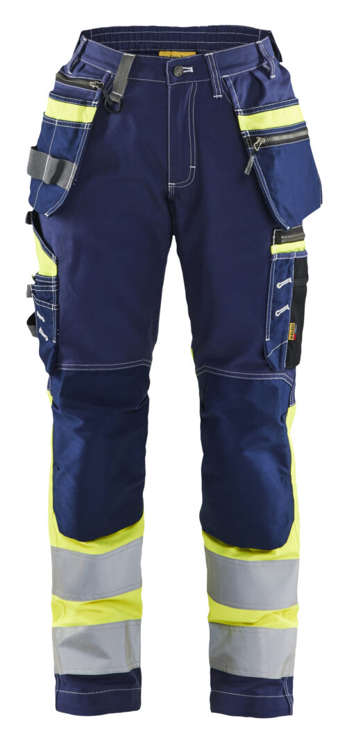 Damen High Vis Arbeitshose mit Stretch