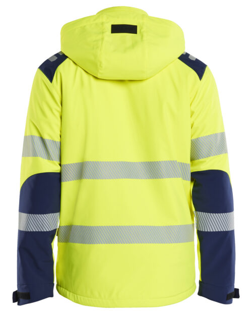 High Vis Softshell Winterjacke leicht gefüttert