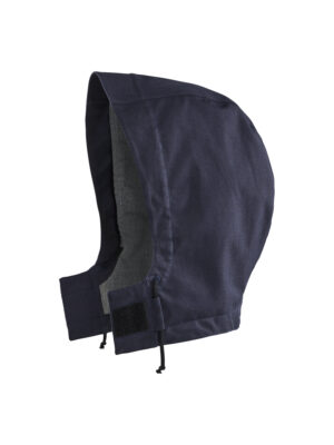 Schwer entflammbare Kapuze