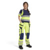 Damen High Vis Arbeitshose 4-Wege-Stretch
