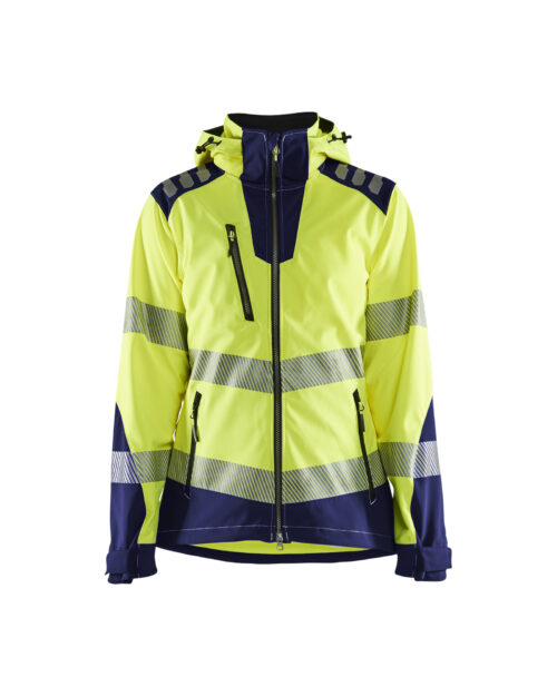 Damen High Vis Softshell Jacke