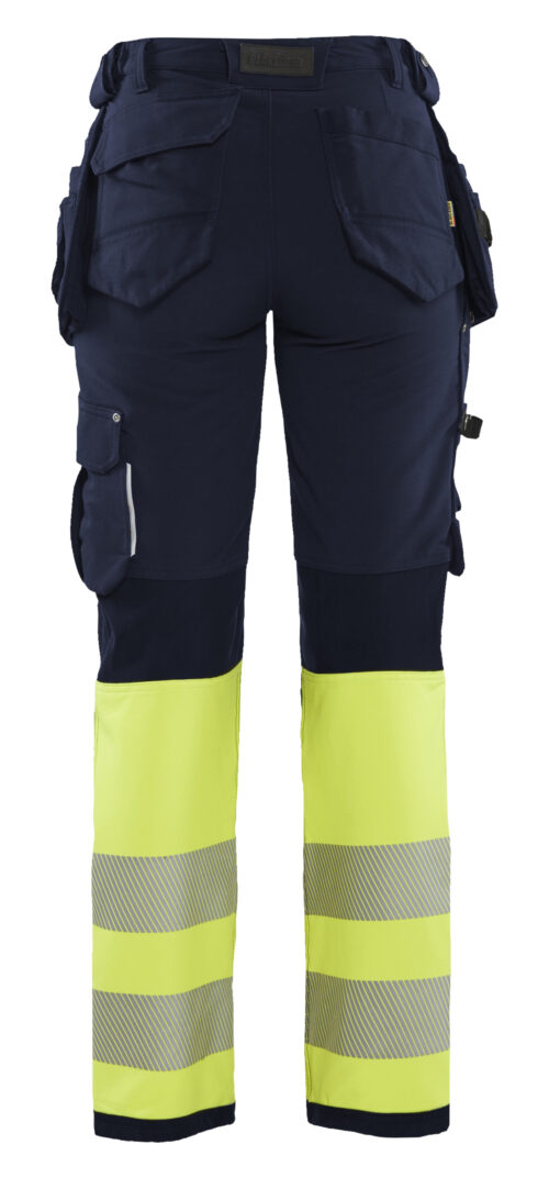 Damen High Vis Arbeitshose 4-Wege-Stretch