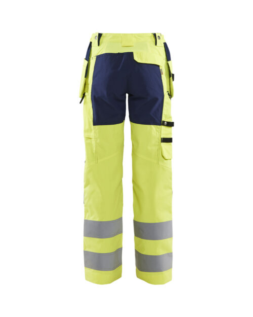 Damen High Vis Arbeitshose mit Stretch