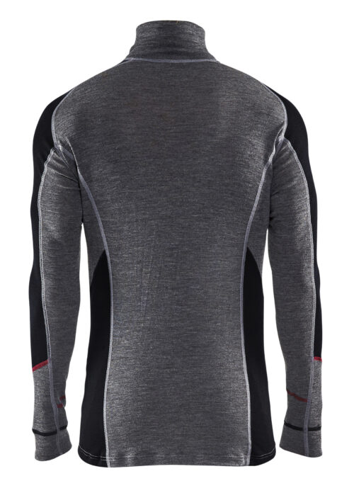 Unterhemd Half-Zip XWARM, 100% Merino