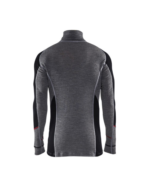 Unterhemd Half-Zip XWARM, 100% Merino