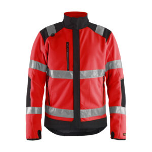 High Vis Fleecejacke winddicht