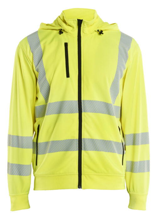 High Vis Sweatjacke mit abnehmbarer Kapuze