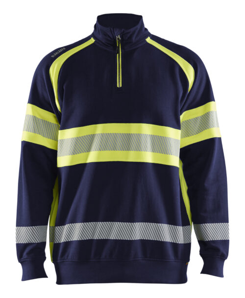 cee1962a-de08-49a7-bede-1cd89ddda834 High Vis Sweatshirt Half-Zip