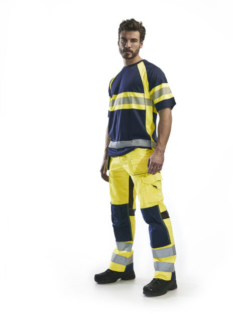 High Vis Arbeitshose mit Ventilationseffekt