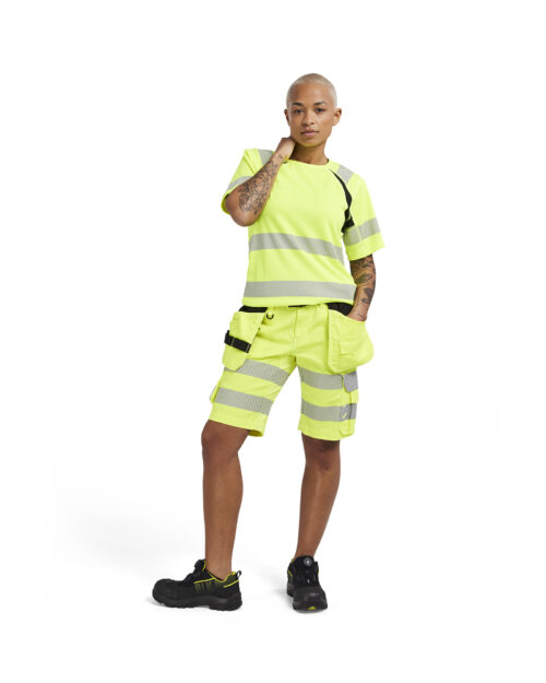 Damen High Vis Shorts mit Stretch