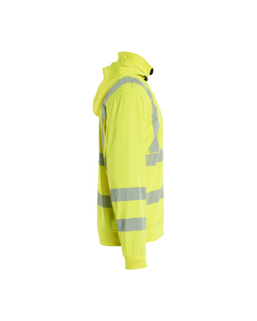 High Vis Sweatjacke mit abnehmbarer Kapuze