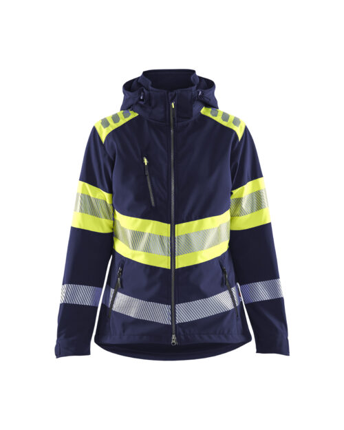 Damen High Vis Softshell Jacke