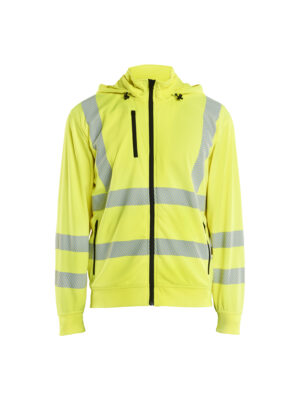 High Vis Sweatjacke mit abnehmbarer Kapuze