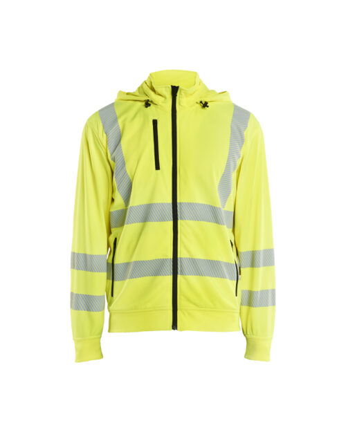 High Vis Sweatjacke mit abnehmbarer Kapuze