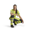 Damen High Vis Arbeitshose mit Stretch