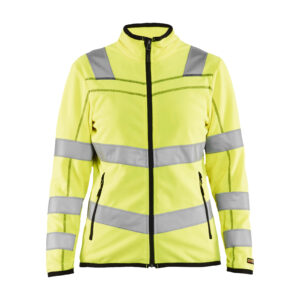 Damen High Vis Microfleece Jacke