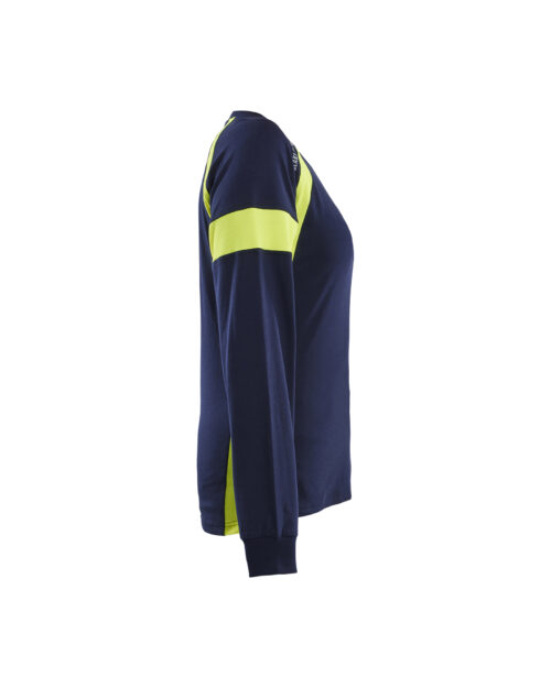 feada08d-a8a8-49bf-95a6-0ff3ab40a4b5 Damen Langarmshirt mit High Vis